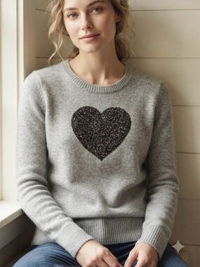 Gap Heart Sweater Size XS